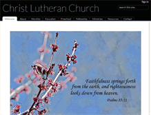 Tablet Screenshot of christlutheraneagan.org